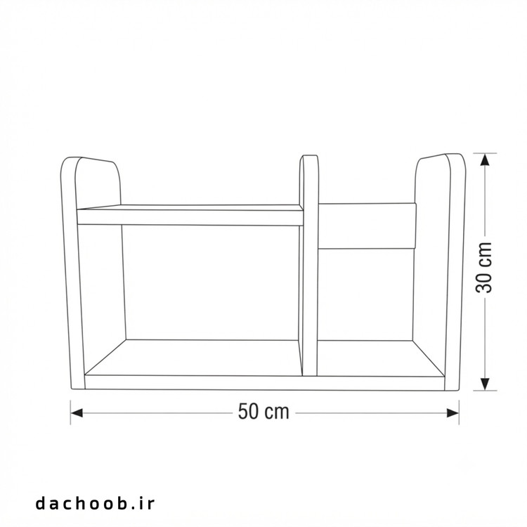 کتابخانه چوبی رومیزی داچوب | کد DA-113