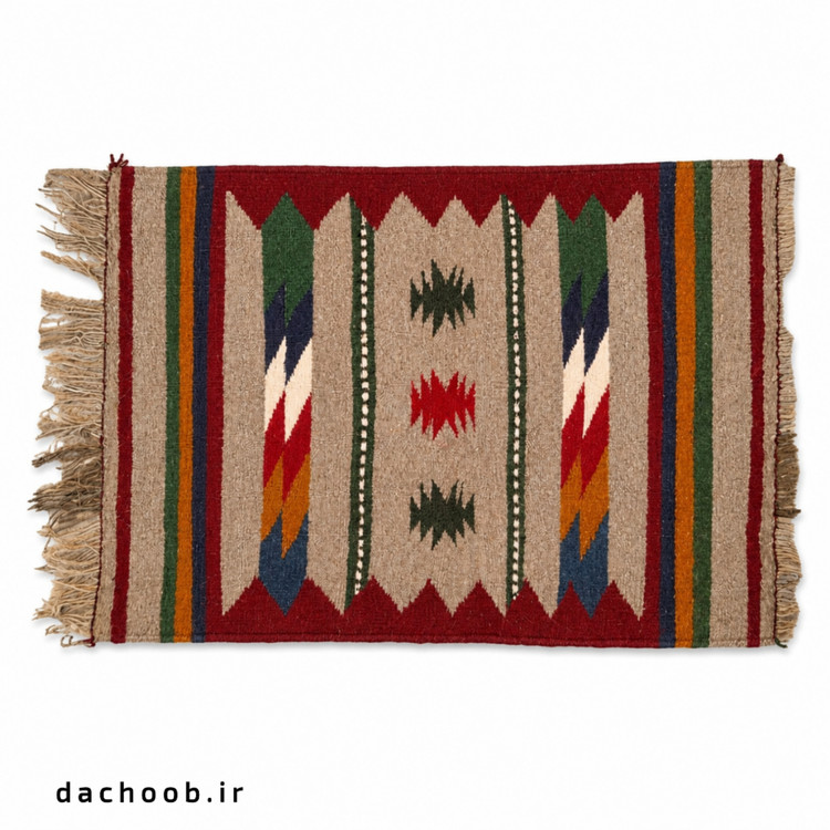 گلیم دستباف داچوب | ابعاد 60×100 سانتیمتر | کد DA-108