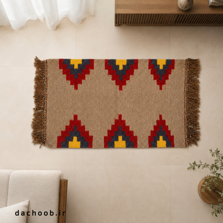 گلیم دستباف داچوب | ابعاد 60×100 سانتیمتر | کد DA-113