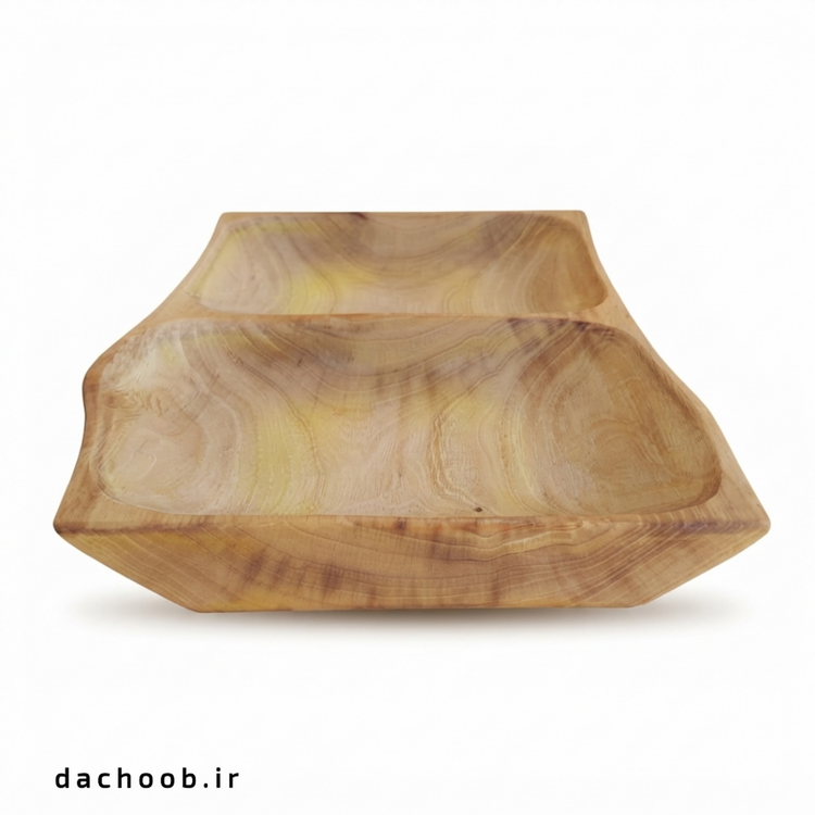 ظرف پذیرایی چوبی داچوب مدل تک نسخه | دست تراش | کد DA-1۱5